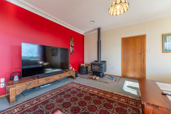 TV and fireplace